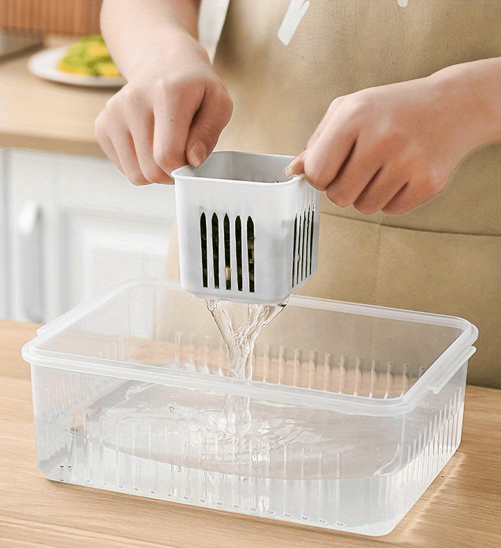 1pc 6 en 1 Caja Almacenamiento Plástico Cocina Caja - Temu
