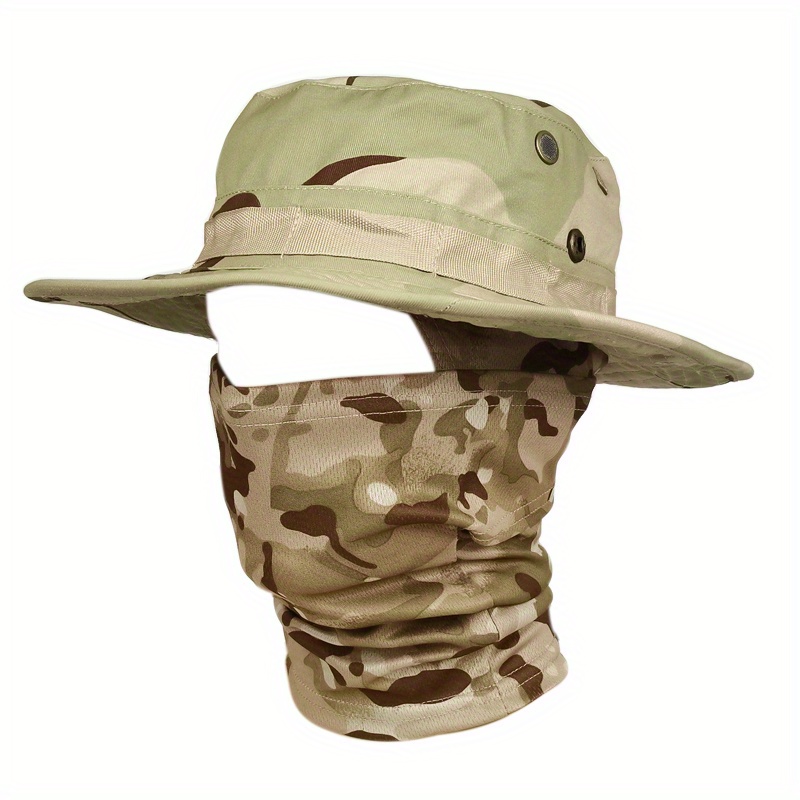12 Wholesale Brown Camping Boonie Hat for Men - Quick Dry Hat with Neck  Flap - at 