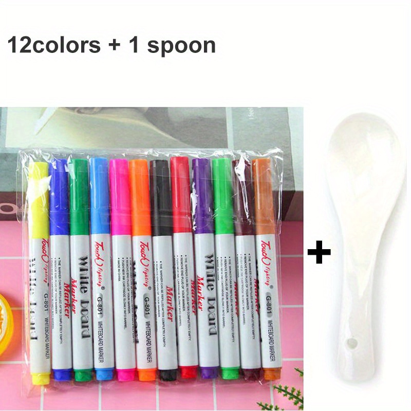 8/12 Colors Magical Water Floating Student Painting Brush