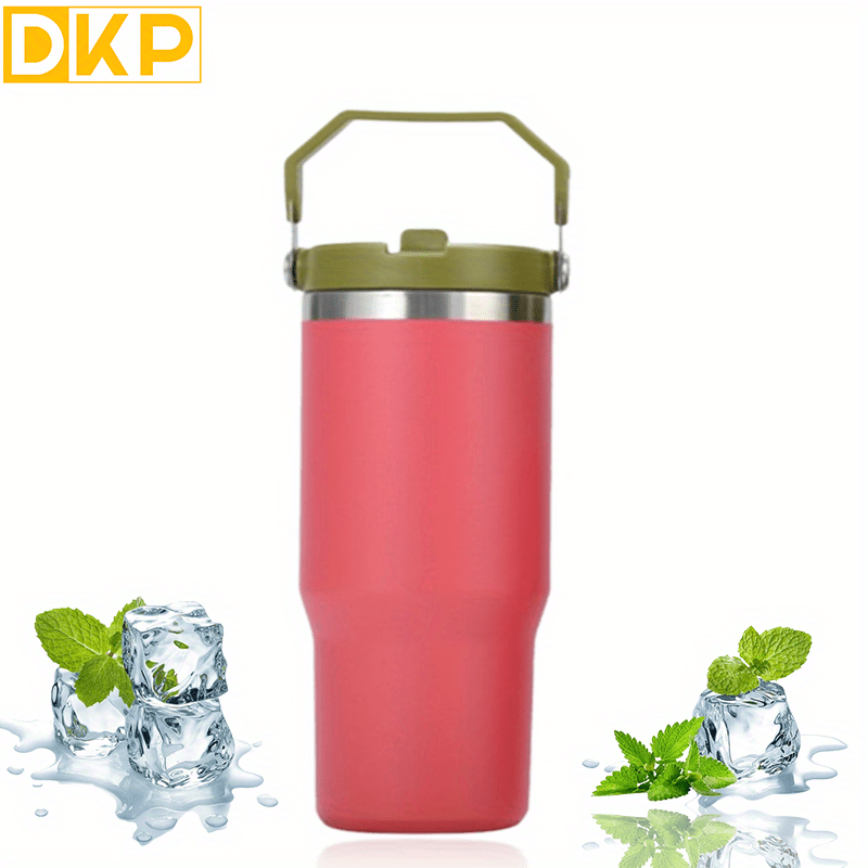 1pcs DKP 40oz Large Capacity Tumbler Water Bottle With Handle And