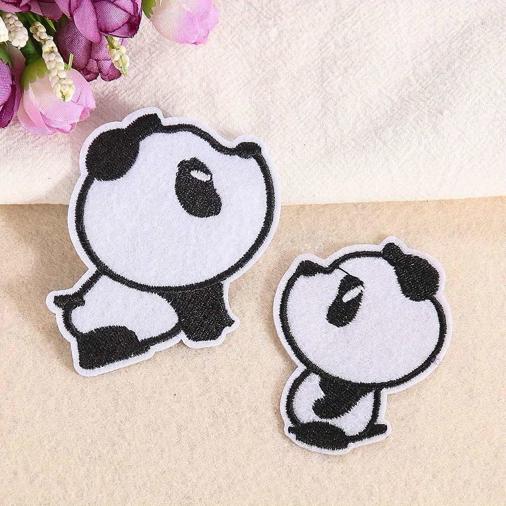 Small Animal Embroidered Applique Badge Giant Panda - Temu