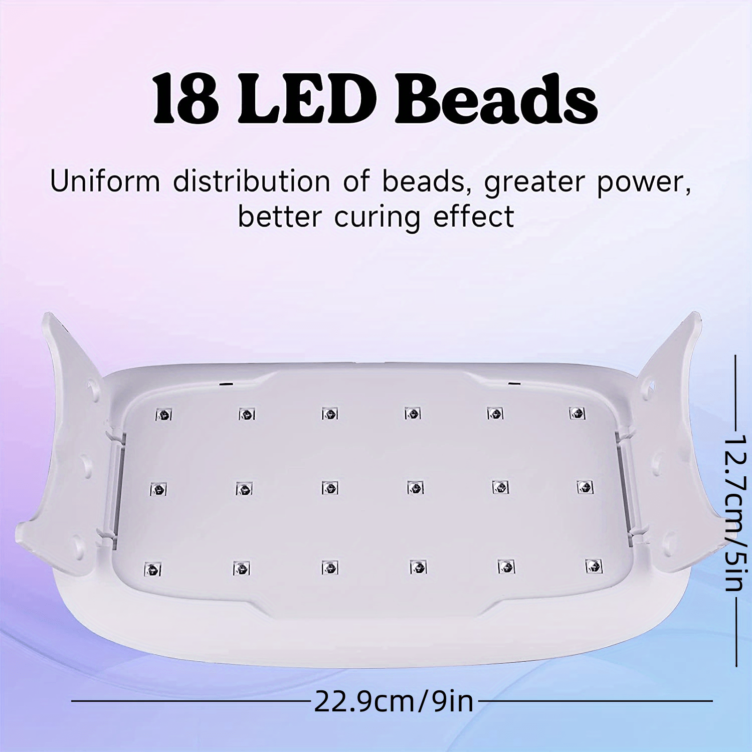 Foldable Uv/led Resin Light With 12 Light Source Lamp Beads - Temu