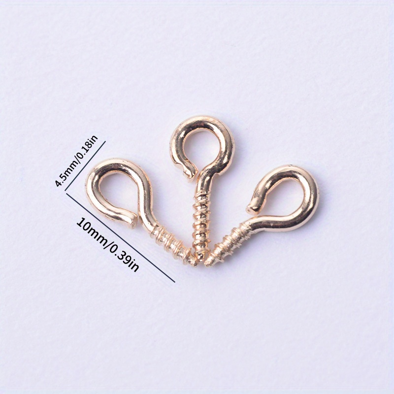 About Kc Golden Iron Screw Sheep Eye Nails Screw Eye Pins - Temu