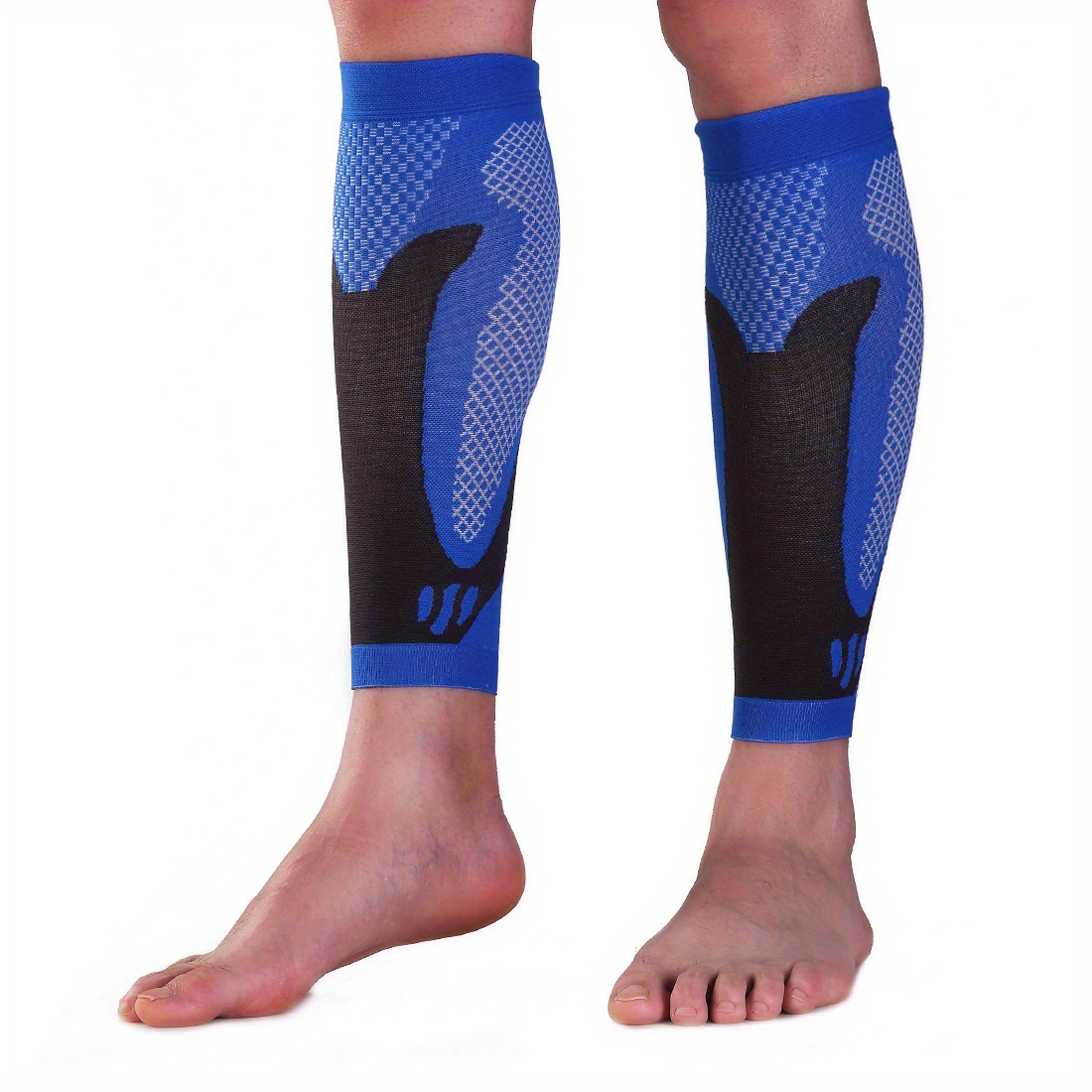 1 Pair Compression Calf Sleeves for, Varicose Vein Relief & Achilles Tendon Support - Elastic Leg Socks with Compression, Post-Surgery Recovery, Warmth & Improved Circulation (Hand Wash Only) - Grade-Like Fit