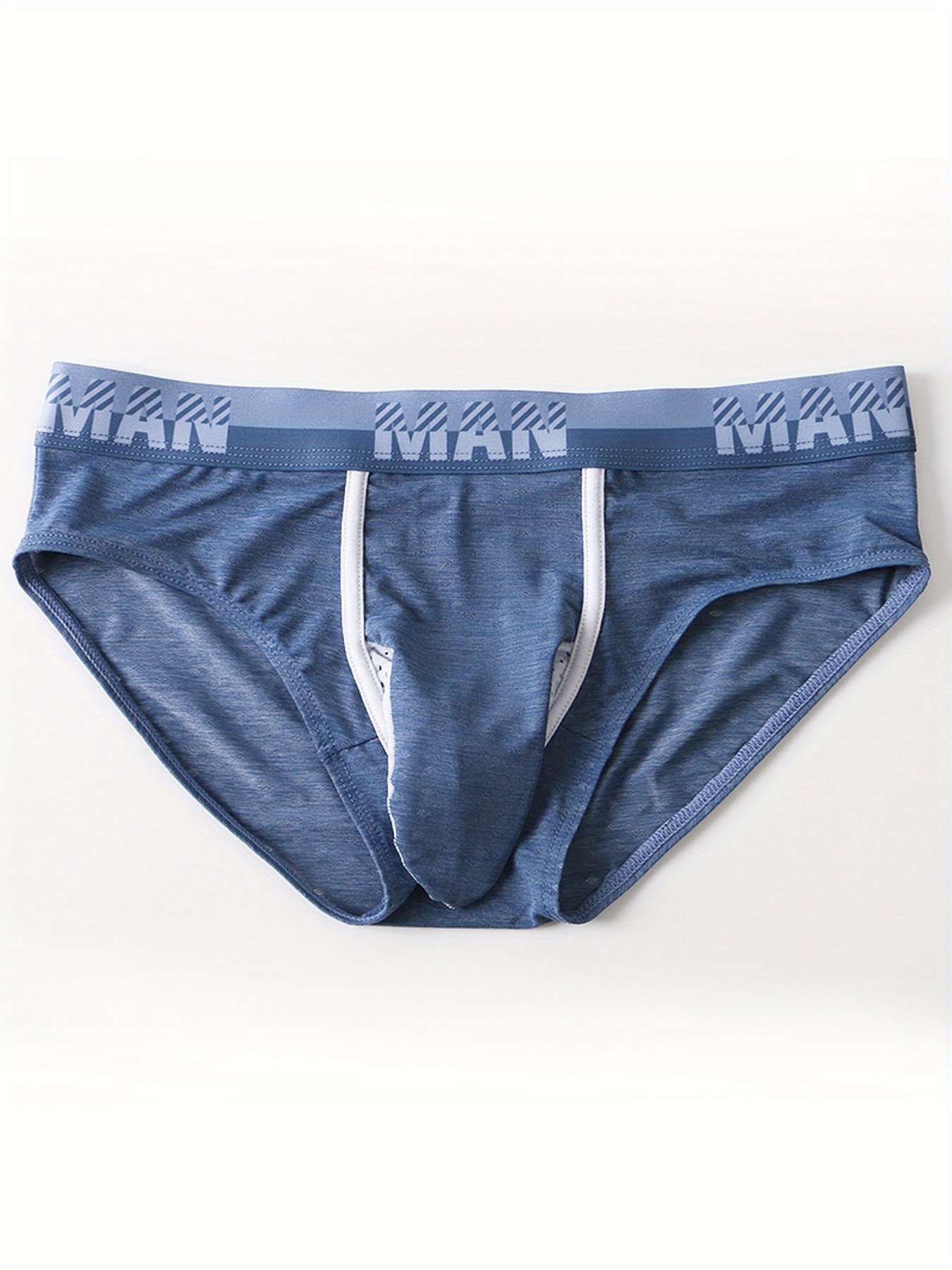 Mendove Men's Liquid Metallic Contour Pouch Thong Underwear Size Small  Sliver at  Men's Clothing store