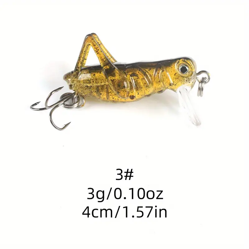 Catch Fish Bionic Grasshopper Lure Wobbler Hard Bait - Temu