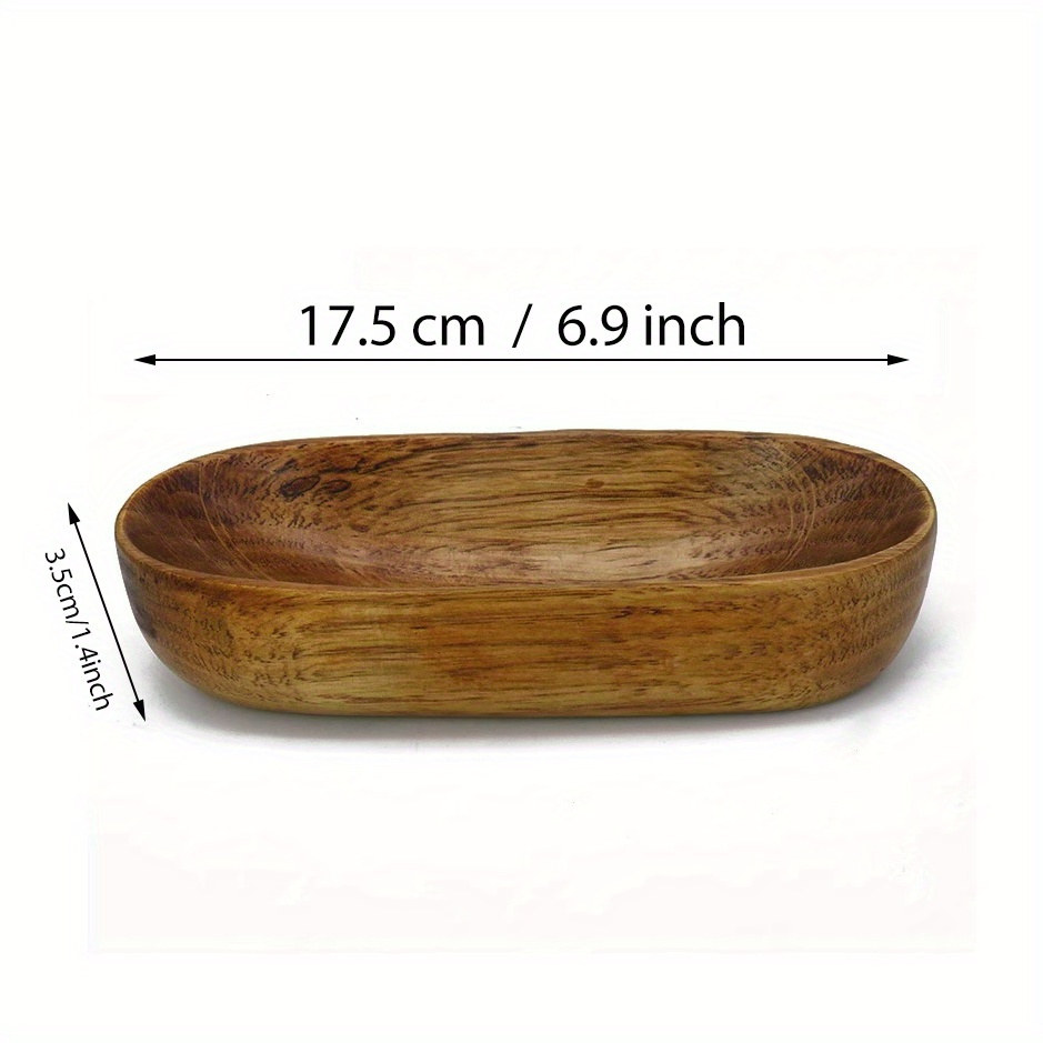 1pc Wooden Boat-Shaped Serving Tray – Multi-Use Salad, Fruit, and Snack  Bowl with Elegant Design for Home Decor or Entertaining, Salad Bowl