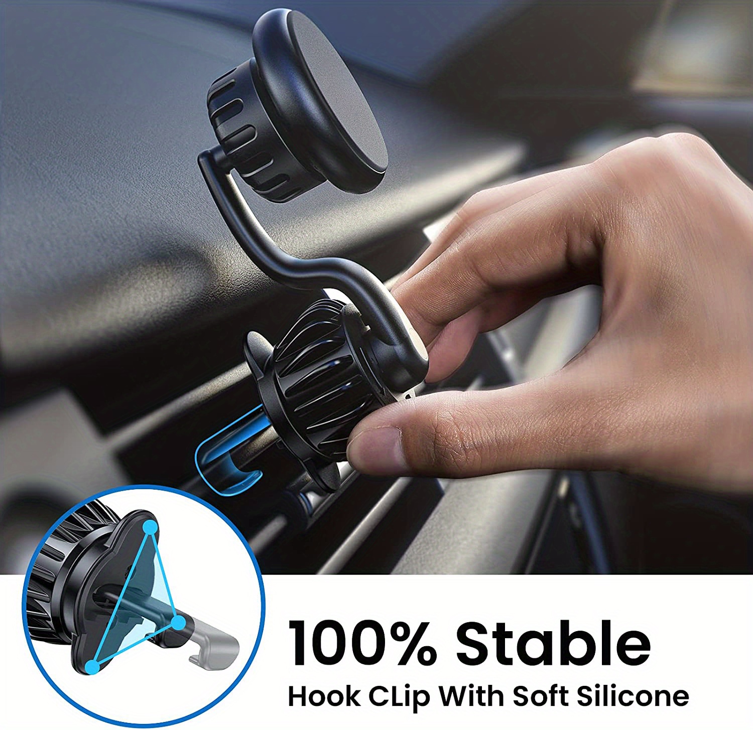 Phone Holder Car Mount Upgraded Clip Phone Temu Australia