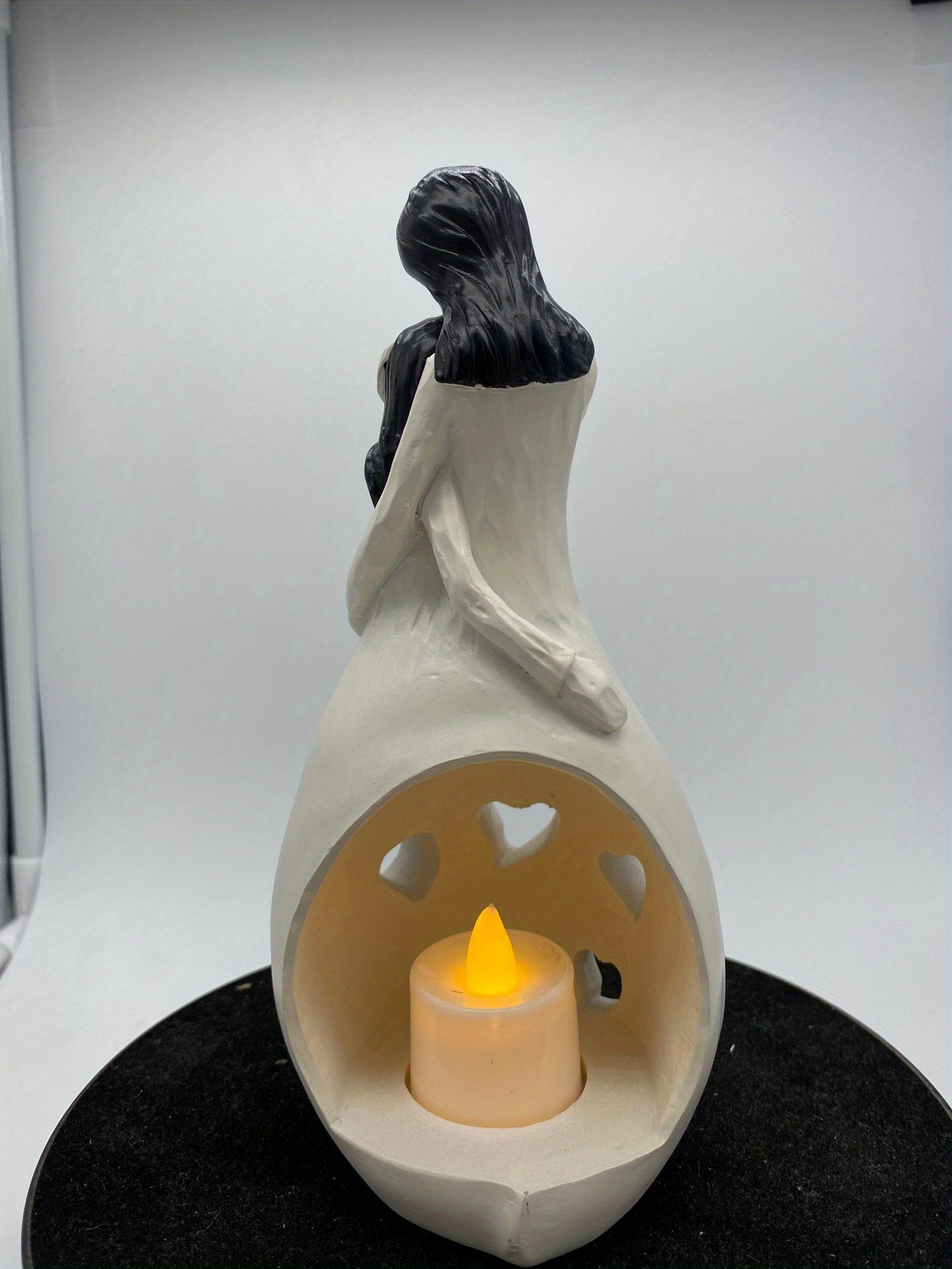 Mom & Daughter Gifts - Candle Holder Statue W/ Flickering LED