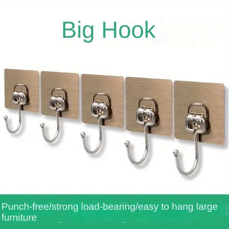 Large Hooks Punch free Multifunctional Door Back Hooks - Temu