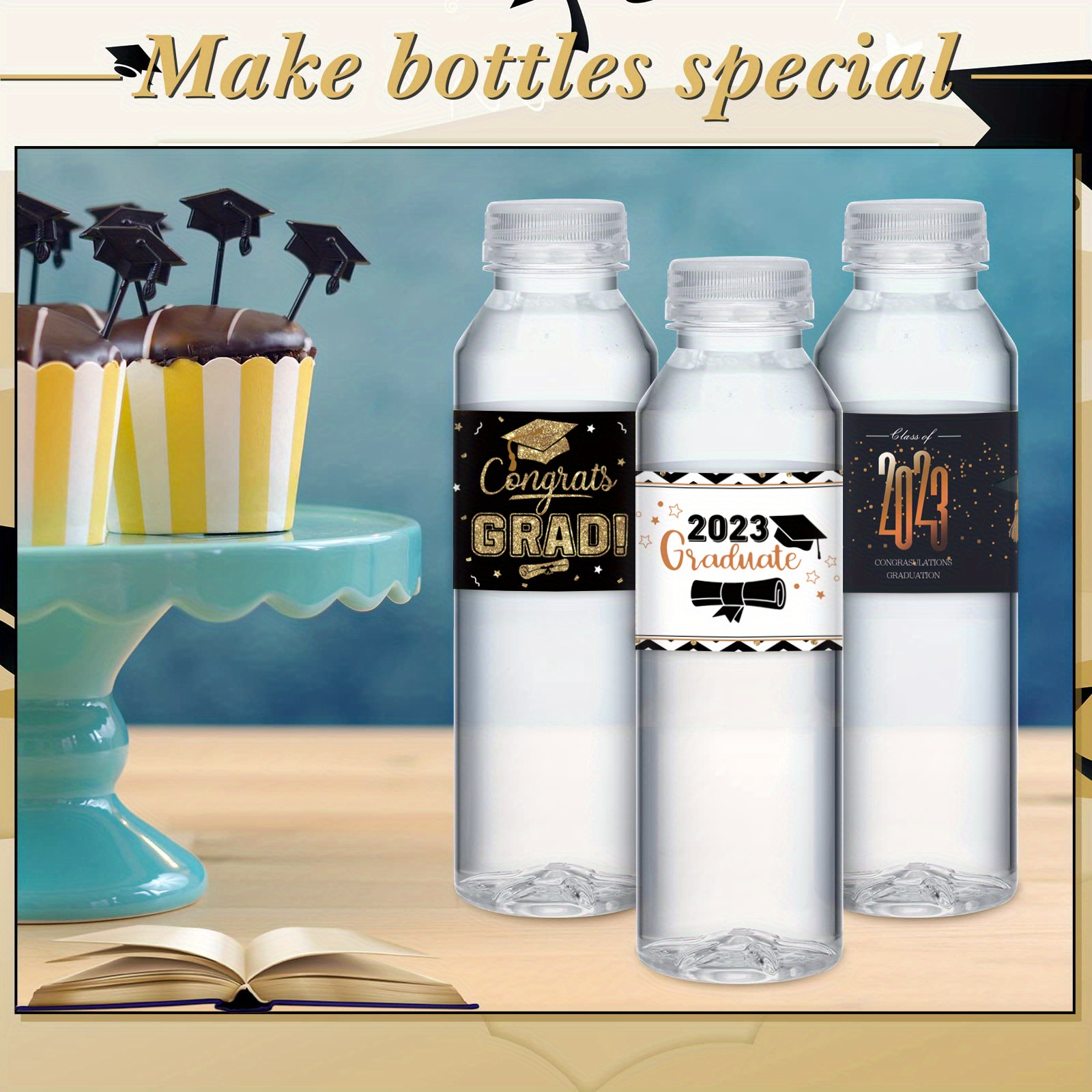 Welcome Back To School Water Bottle Labels Decorations First - Temu