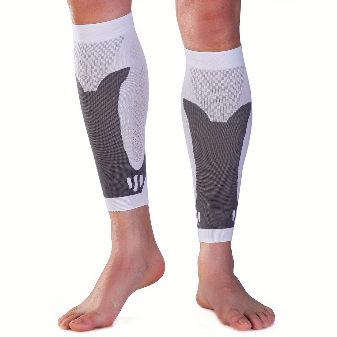 1 Pair Compression Calf Sleeves for, Varicose Vein Relief & Achilles Tendon Support - Elastic Leg Socks with Compression, Post-Surgery Recovery, Warmth & Improved Circulation (Hand Wash Only) - Grade-Like Fit