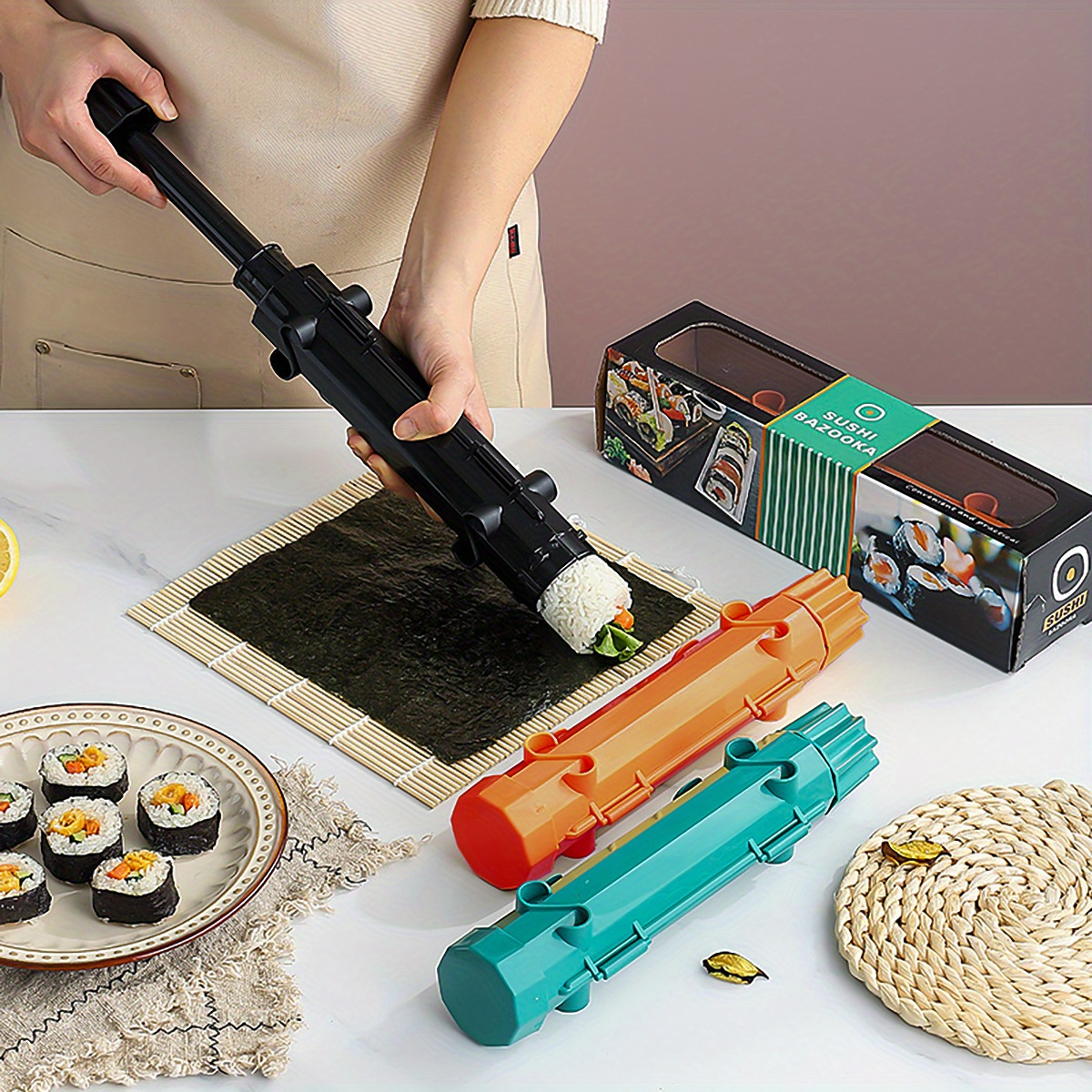 1PC Sushi Bazooka Sushi Maker DIY Homemade Sushi Roller - Temu Chile