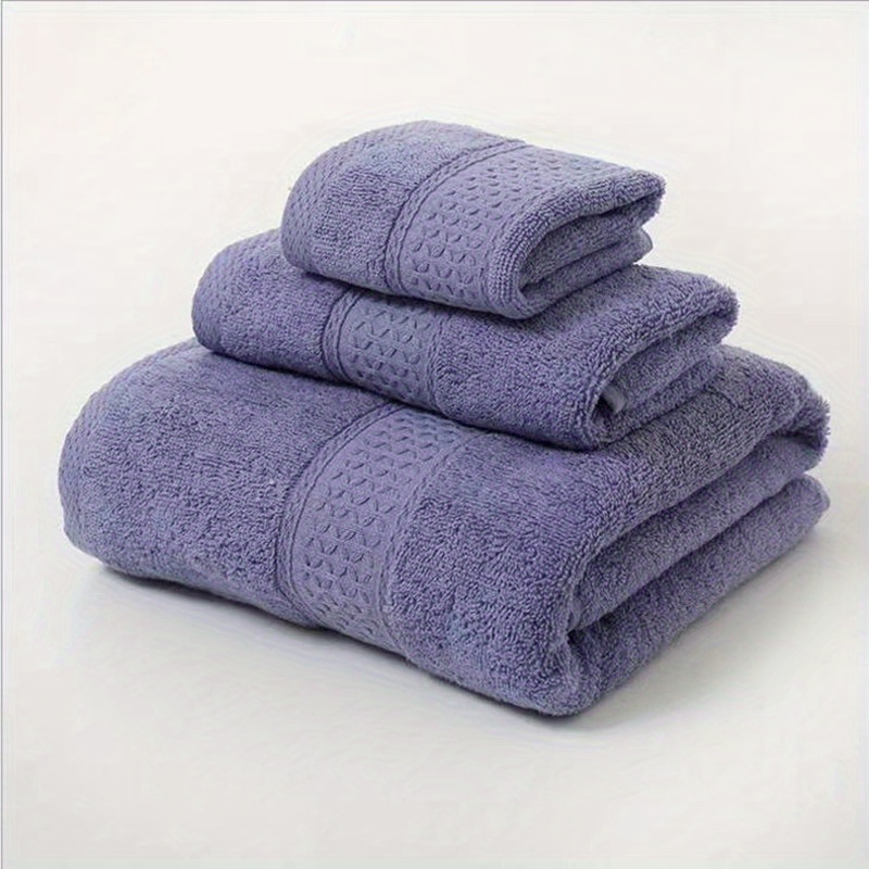 White Cotton Embroidery Towel Set, Soft Hand Towel Bath Towel, Absorbent  Towels For Bathroom Hotel, Bathroom Supplies - Temu