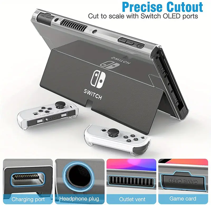 1pc pouch protector bag for nintendo switch oled joycon joy con case carcasa protection fundas shell game accessories skin cover details 3