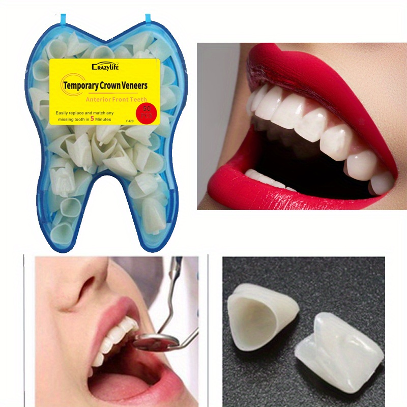 Comprar Carillas de dientes postizas seguras, larga duración, kit de  reparación sólida para dentaduras postizas suaves, pegamento adhesivo