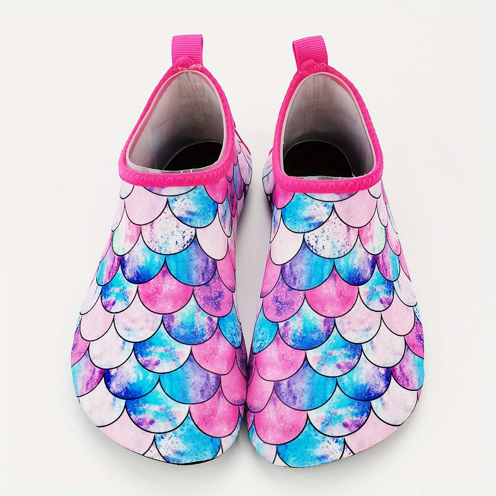 Summer Fun : Parent-kid Girl's Fish Scale Water Shoes!