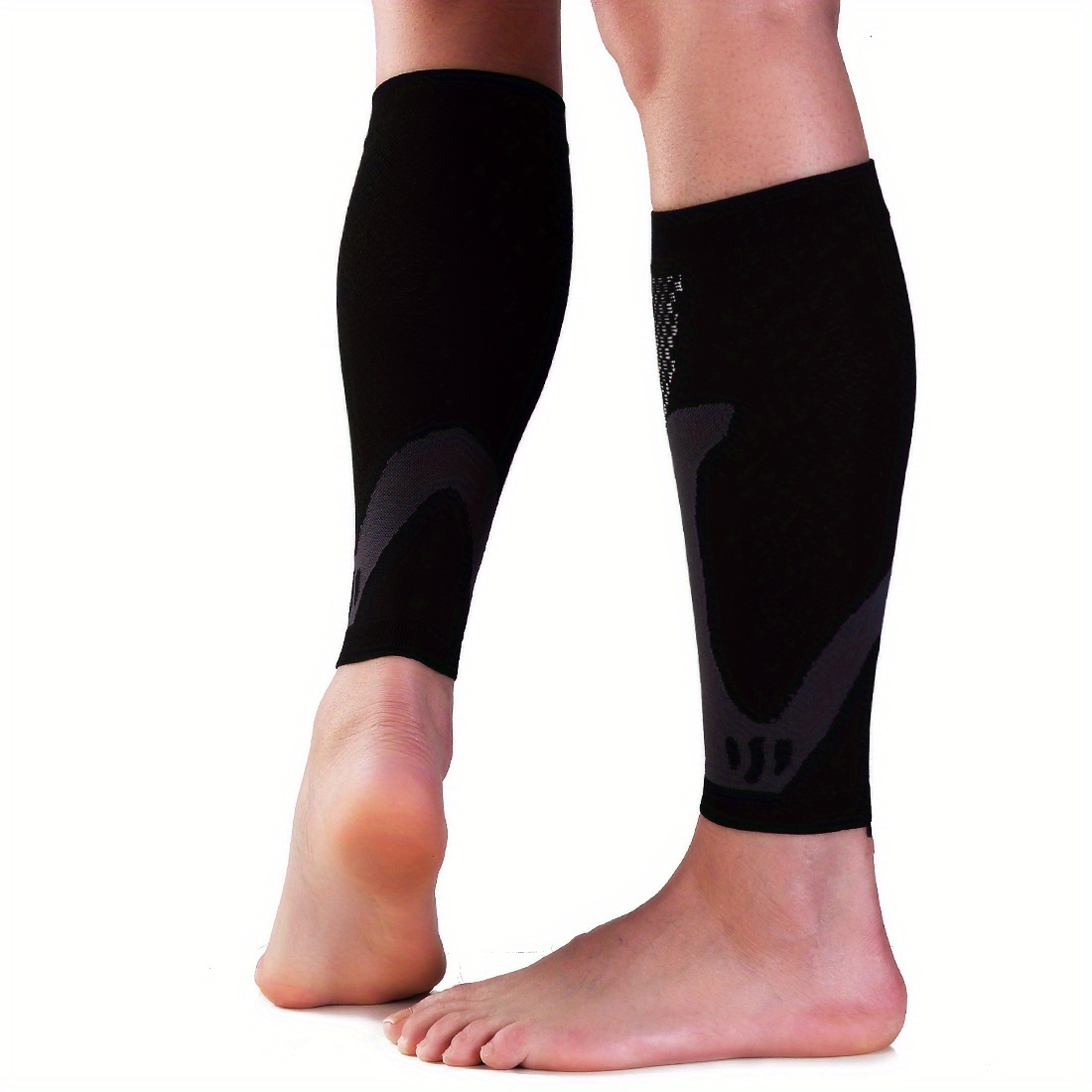 1 Pair Compression Calf Sleeves for, Varicose Vein Relief & Achilles Tendon Support - Elastic Leg Socks with Compression, Post-Surgery Recovery, Warmth & Improved Circulation (Hand Wash Only) - Grade-Like Fit