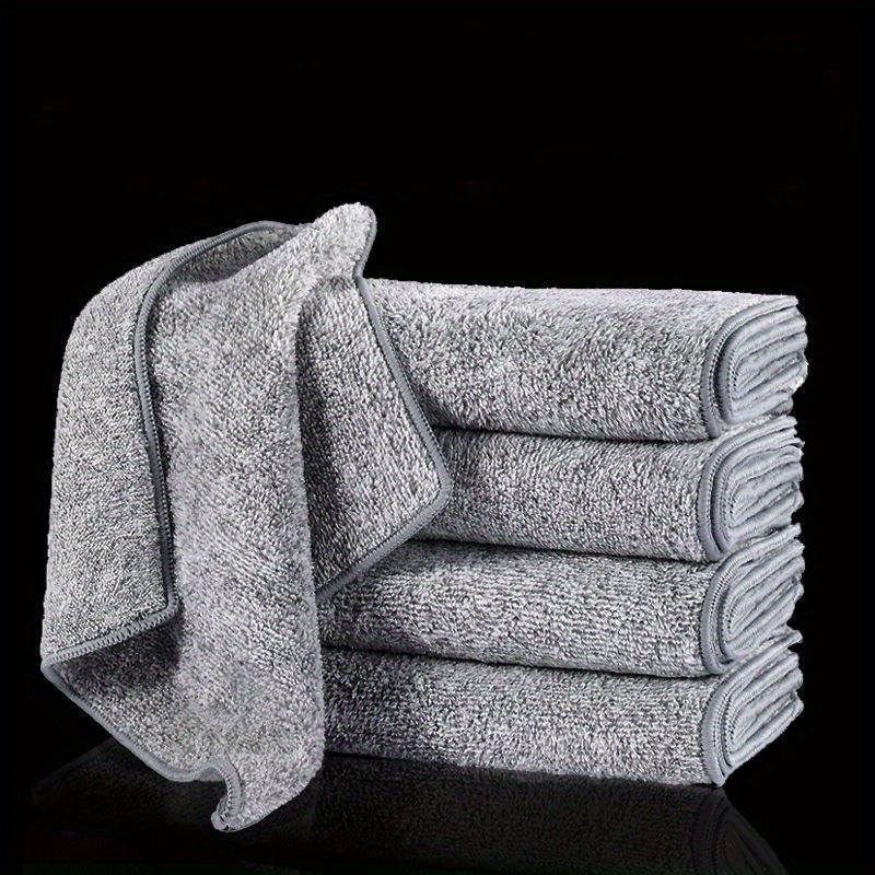 Shop Bamboo Charcoal Towel Fine Fiber Dish Cloth