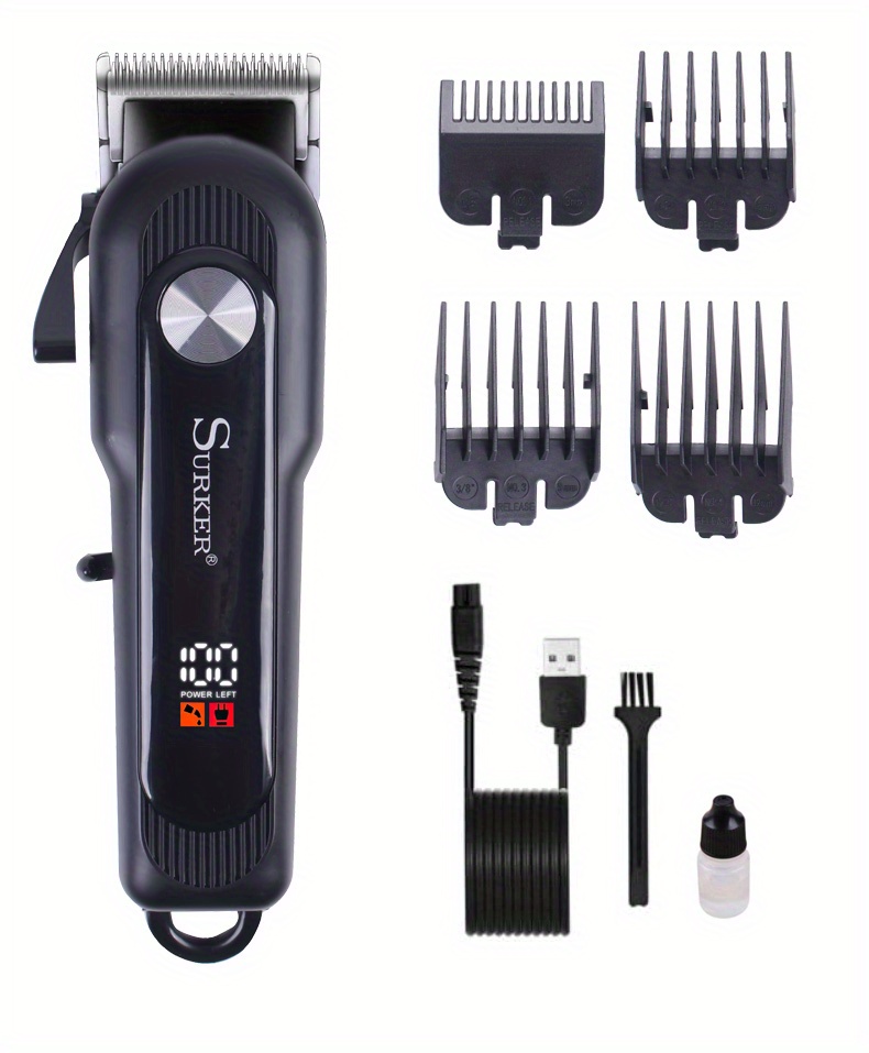 electric hair clipper retro oil head electric push shear professional hair clipper beard hair cutting machine details 11