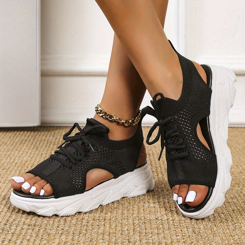 Skechers knit cut outlet out sport sandals