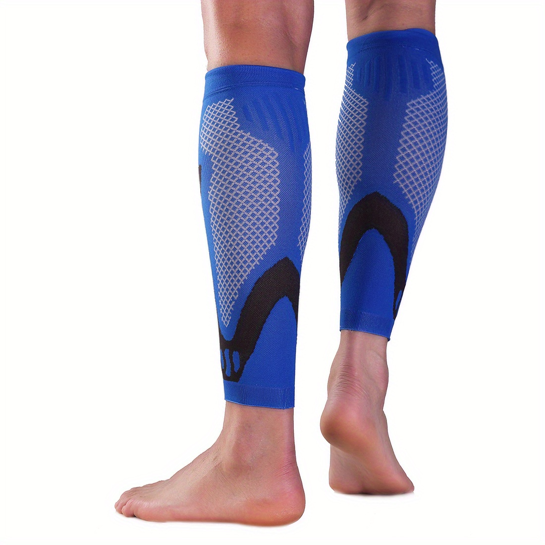 1 Pair Compression Calf Sleeves for, Varicose Vein Relief & Achilles Tendon Support - Elastic Leg Socks with Compression, Post-Surgery Recovery, Warmth & Improved Circulation (Hand Wash Only) - Grade-Like Fit