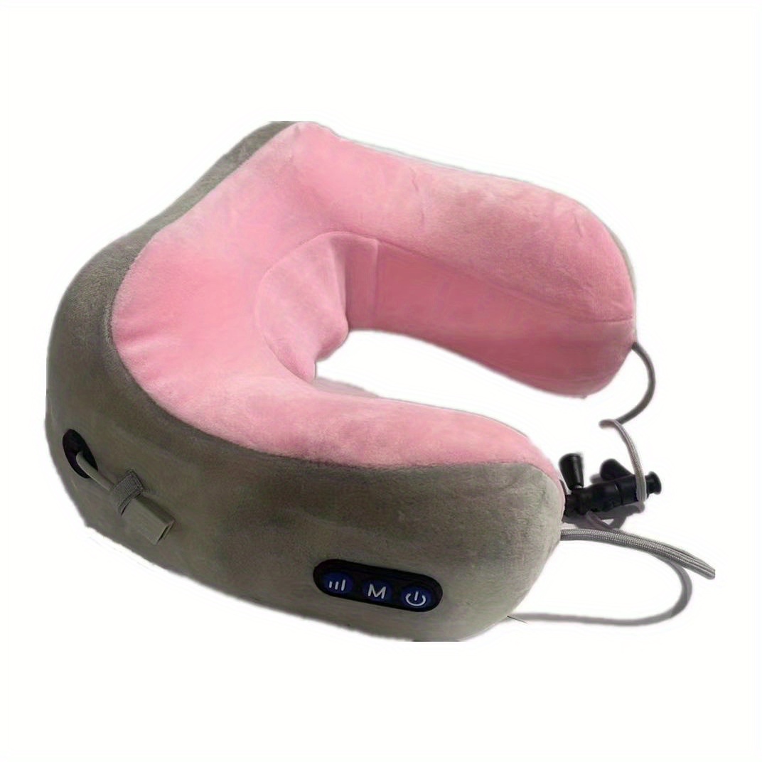 Finelylove Neck Massager Travel Pillows U-Shaped Memory Foam Neck
