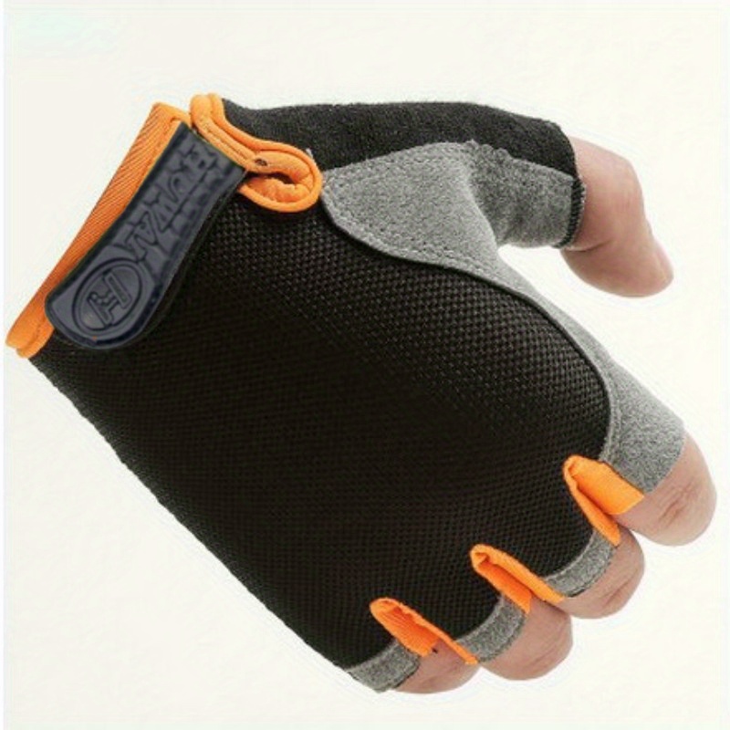 Breathable Anti skid Fingerless Workout Gloves Men Women - Temu