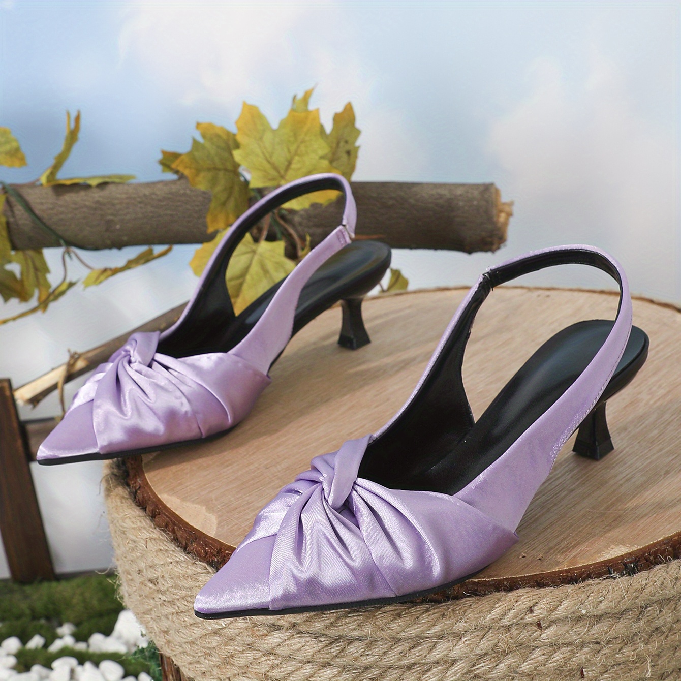 Mauve on sale kitten heels