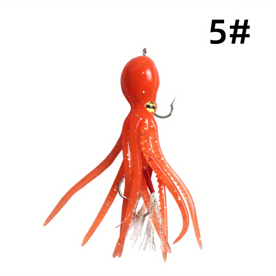 Z&S Pack of 50pcs Glow Soft Plastic Octopus Squid Skirt Fishing