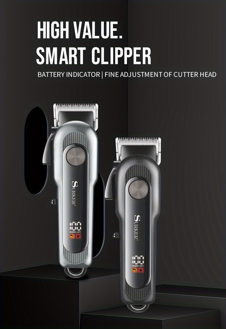 electric hair clipper retro oil head electric push shear professional hair clipper beard hair cutting machine details 0