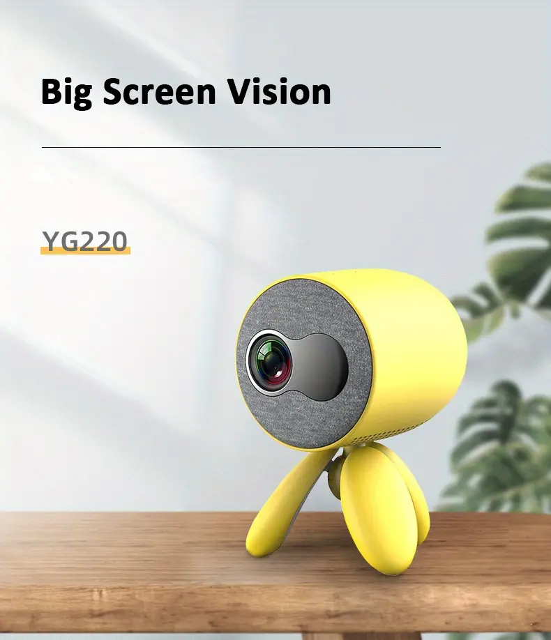 yg220 home led mini projector built in speaker smart portable childrens projector can be connected to the computer u disk set top box dvd memory cards audio and other equipment gifts boys girls children birthday students details 2