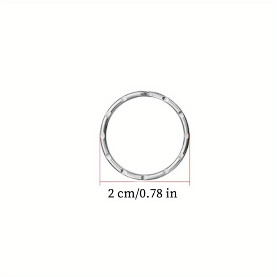 100 Pcs Split Ring, Small Key Rings Bulk Split Keychain Rings DIY