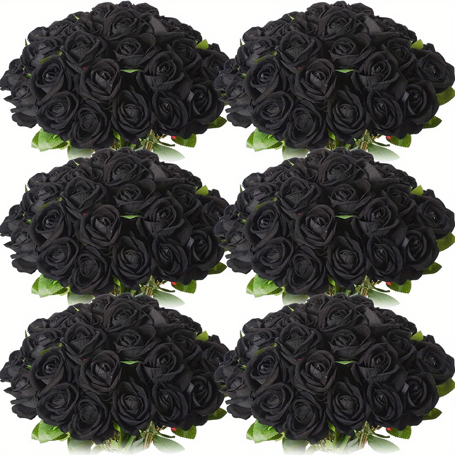 50 Pezzi Rose Nere Vere Rosa Di Seta Nera Rose Artificiali Nere Rose Finte  Rose False Nere Rose Artificiali Di Seta Nera Senza Stelo Fiore Rosa Di