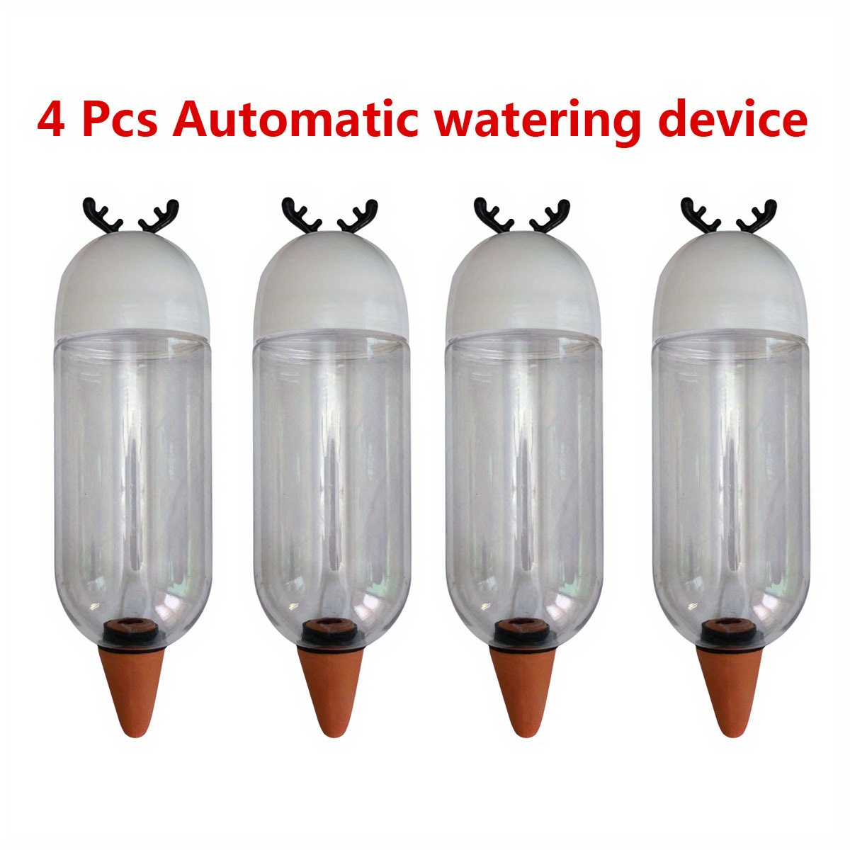 4pcs, Watering Tool 500ml Antlers Irrigation Kit Potted Waterers For Automatically For 7