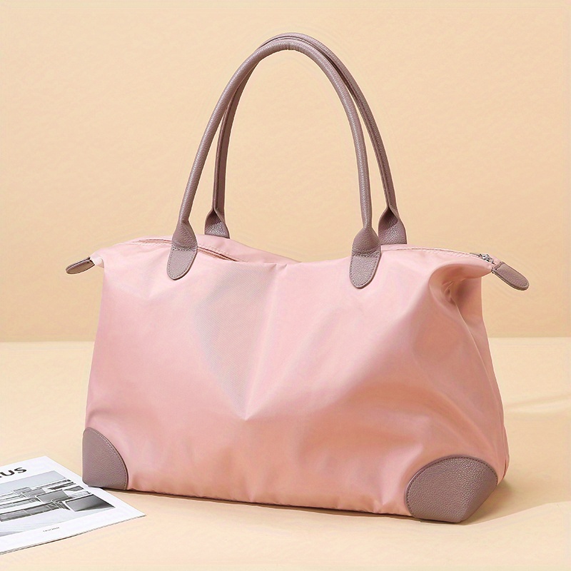 Large Capacity Colorblock Storage Shoulder Bag Duffle Bag