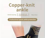 order a size up copper ankle brace support for men women 1 pair ankle compression sleeve socks details 0