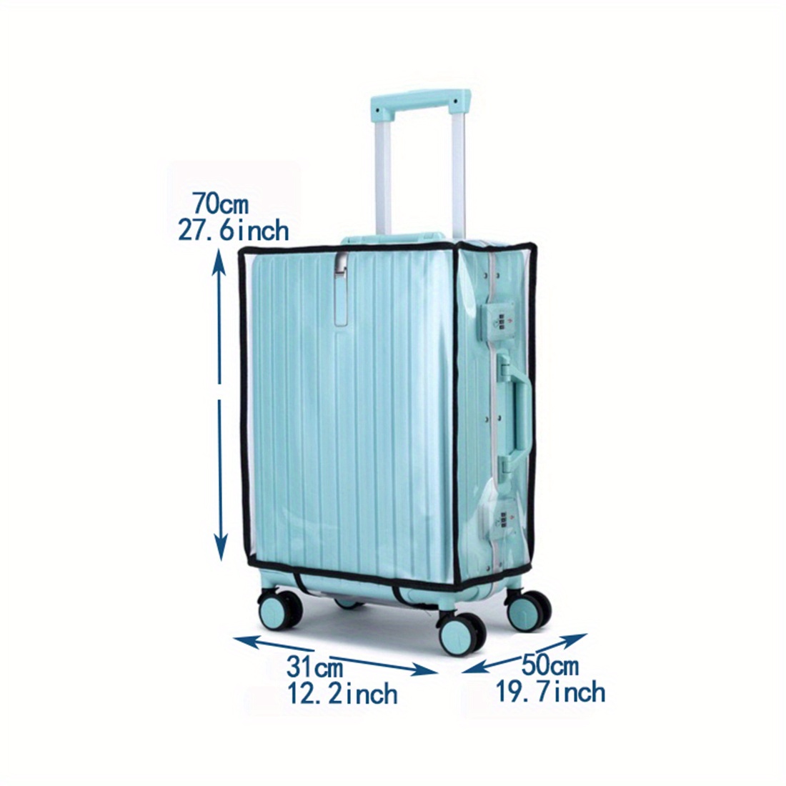 Protectores de funda de maleta Rion Clear, cubierta de equipaje para maleta  con ruedas