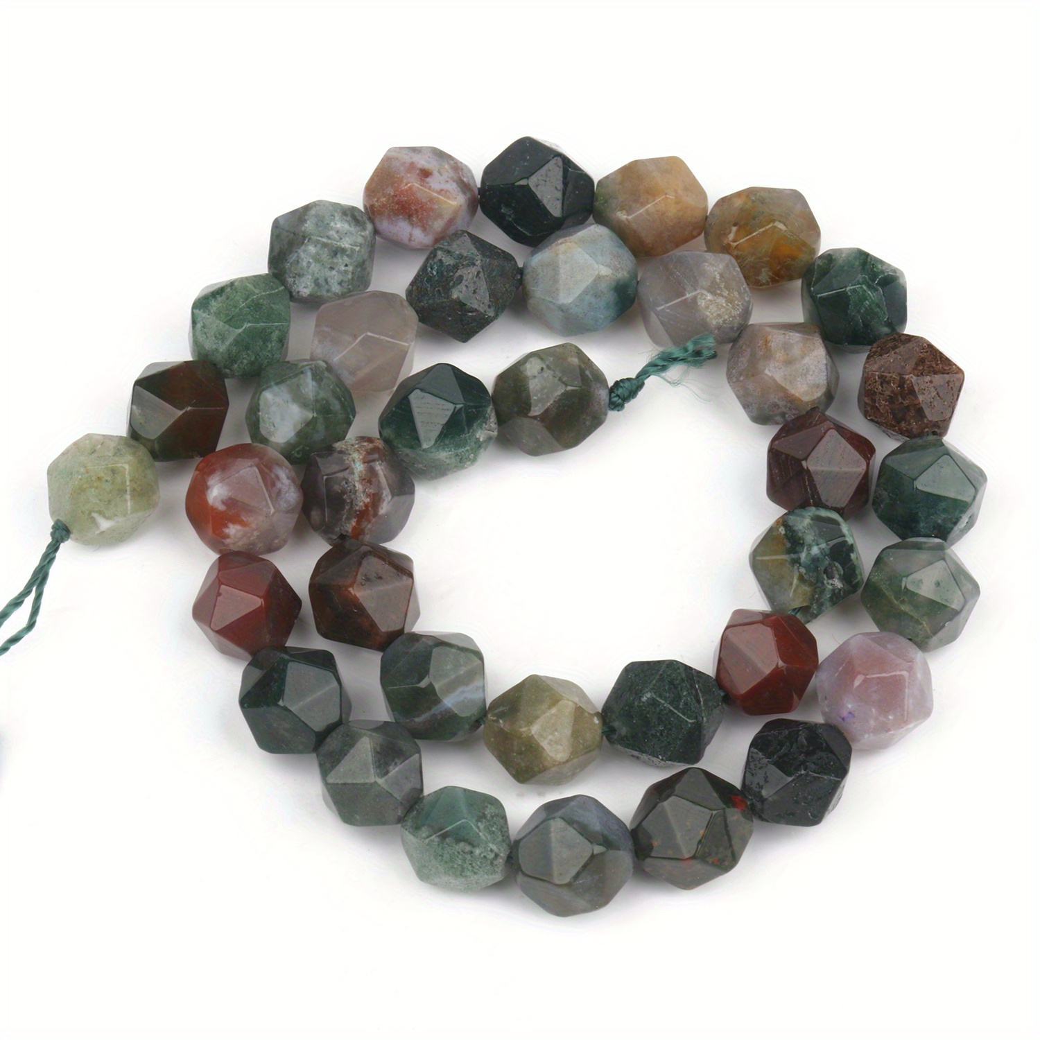 Natural Stone Beads Faceted Tourmaline Aquamarine Lapis - Temu