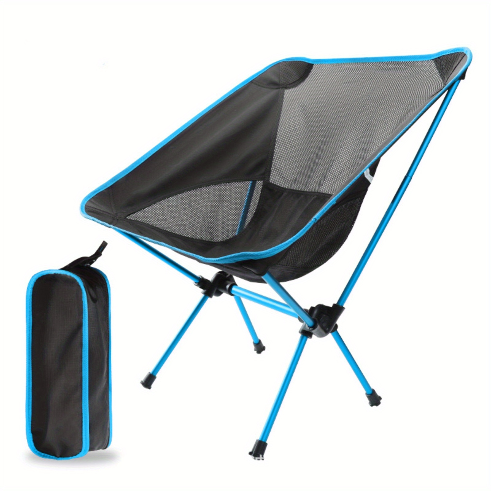 Ultralight Folding Camping Chair Detachable Portable Folding Moon Chair  Outdoor Camping Chairs Beach Fishing Chair Nature Hiking, Shop Now For  Limited-time Deals