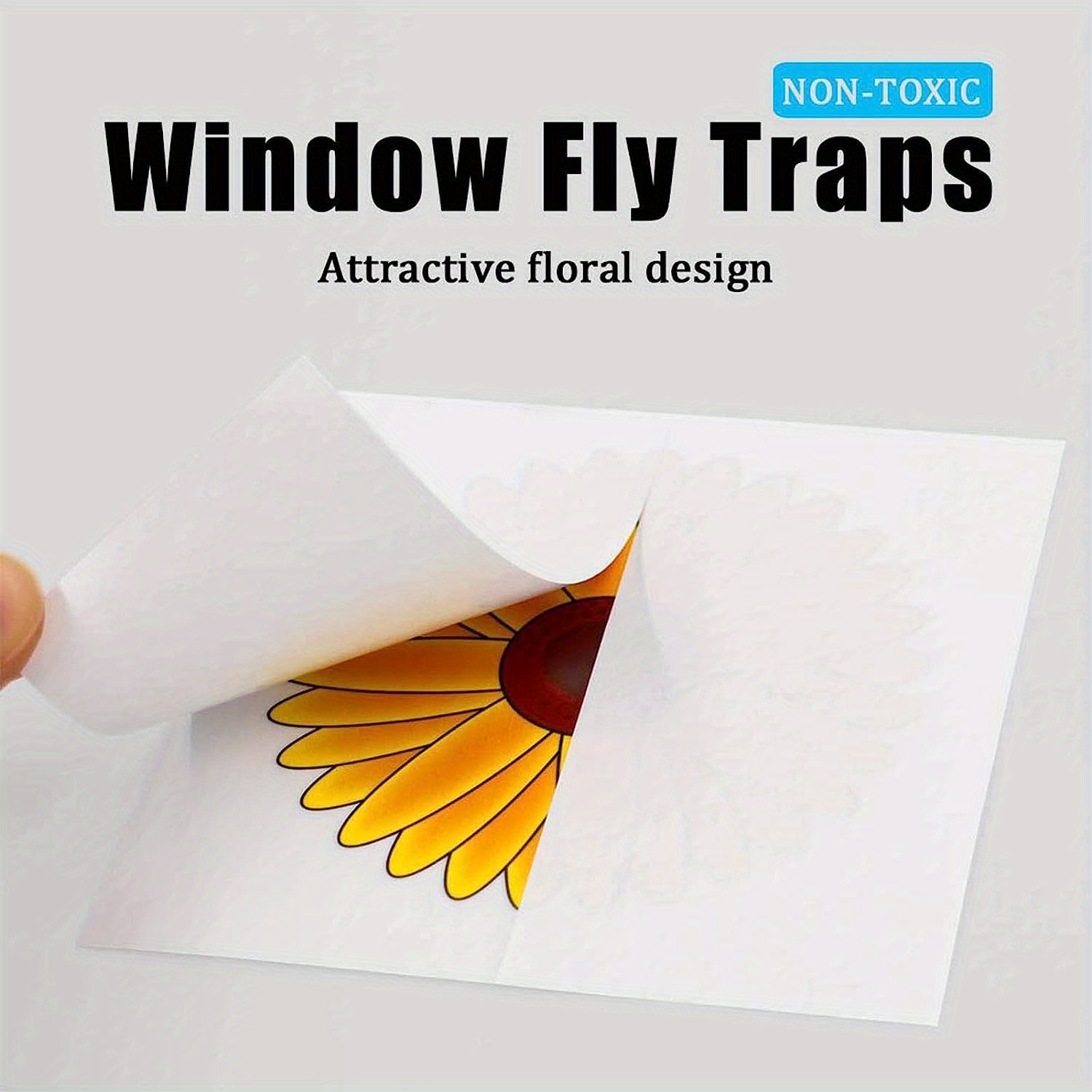 Window Fly Trap Sunflower Style Window Fly Trap Stickers Fly - Temu