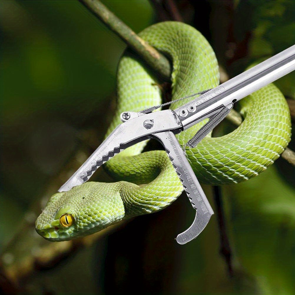 1M-3M Snake Catcher Lengthened Thicken Retractable Snake Tongs Stick  Reptile Catcher Grabber Large Opening Eel Clip Loach Clamp - AliExpress