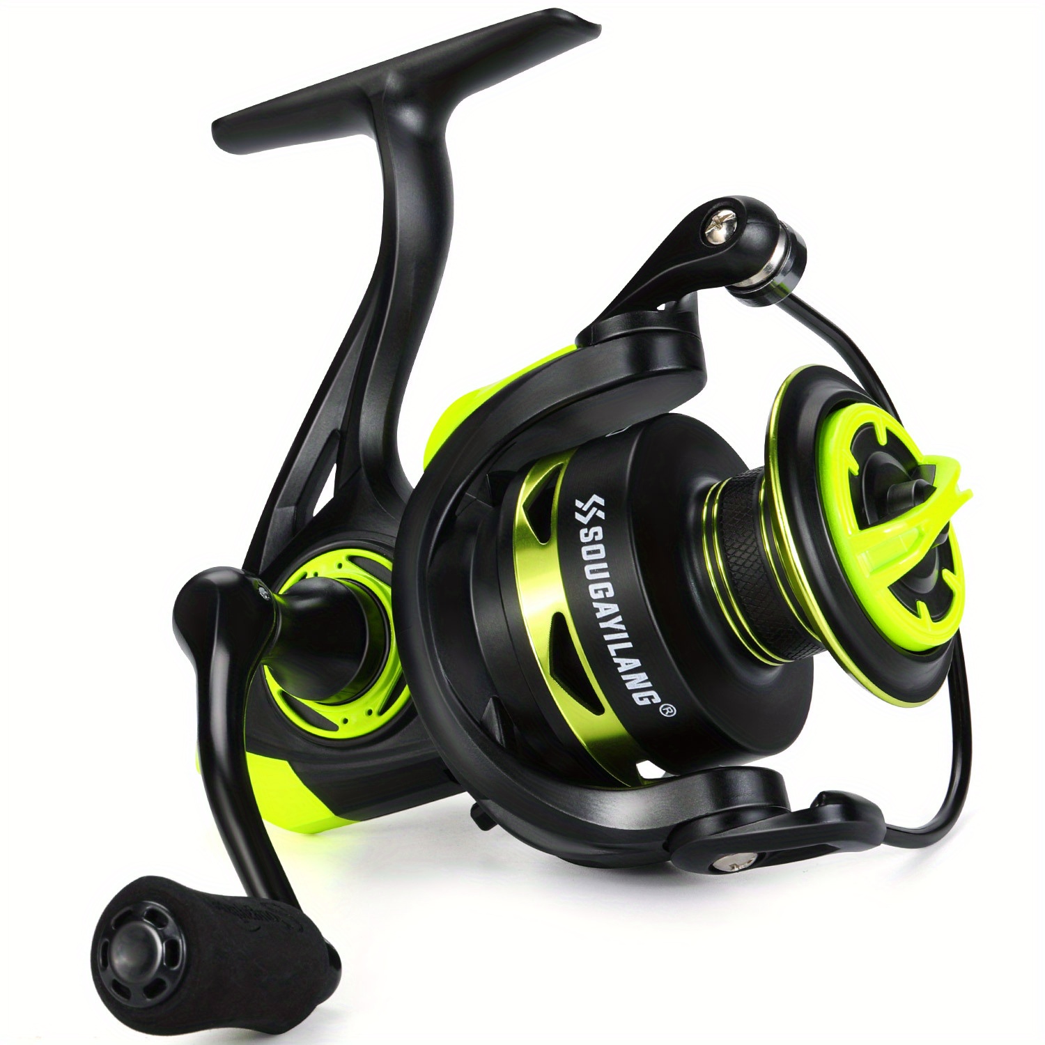 Sougayilang Spinning Fishing Reel 5.2:1 with EVA Handle Aluminum