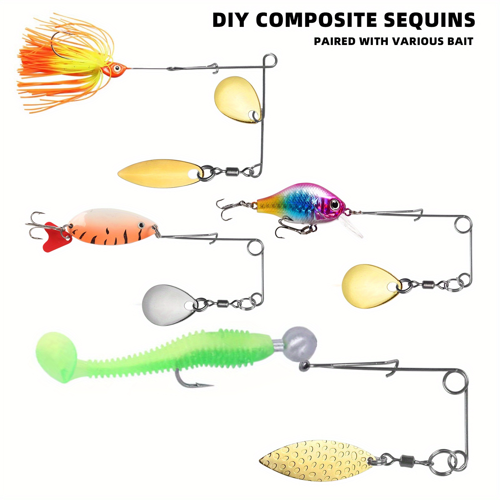 Premium Fishing Jig Spinners Willow Spinner Blades Crappie - Temu Canada