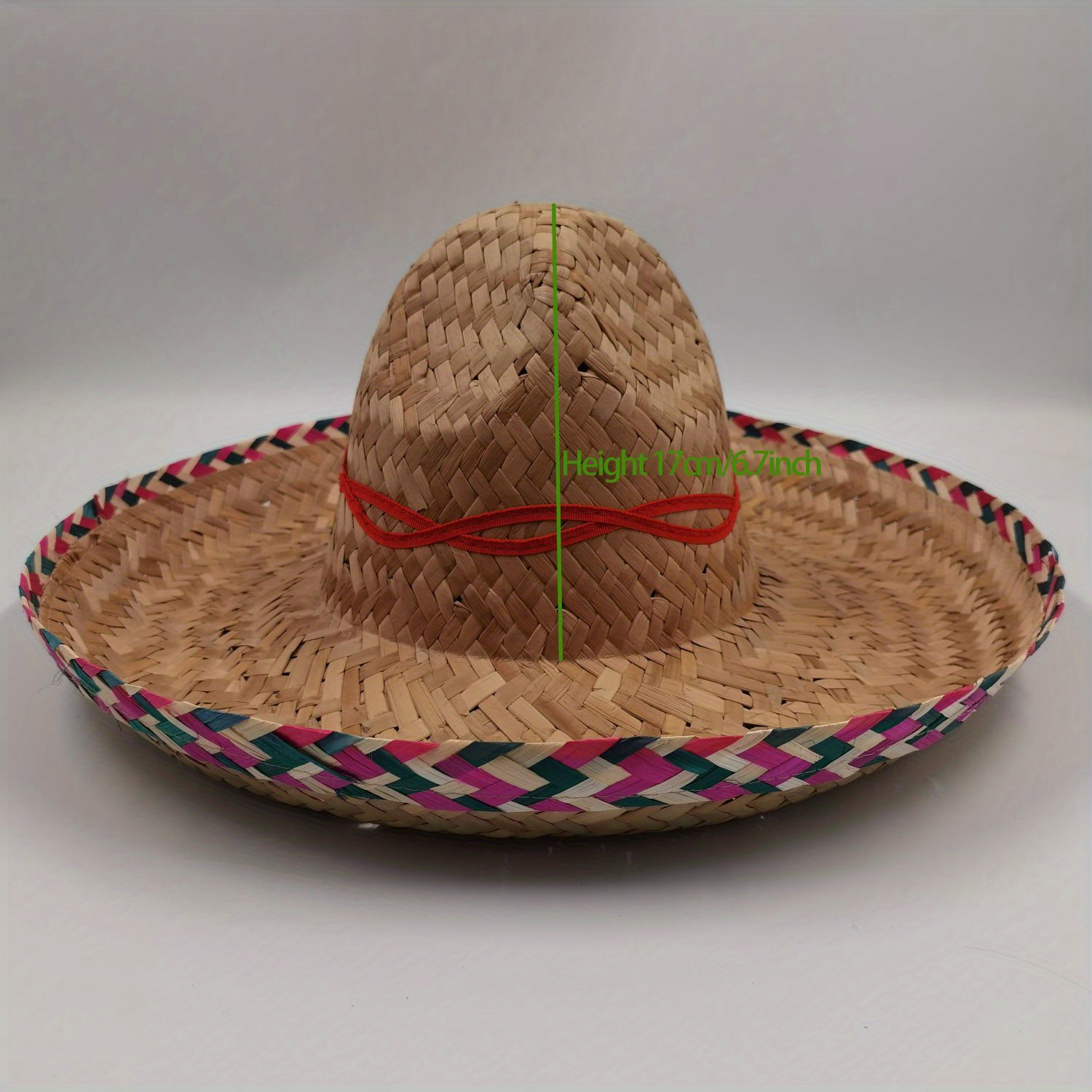 Woman In Big Summer Hat. Mexican Girl In Sombrero Hat. Fashion