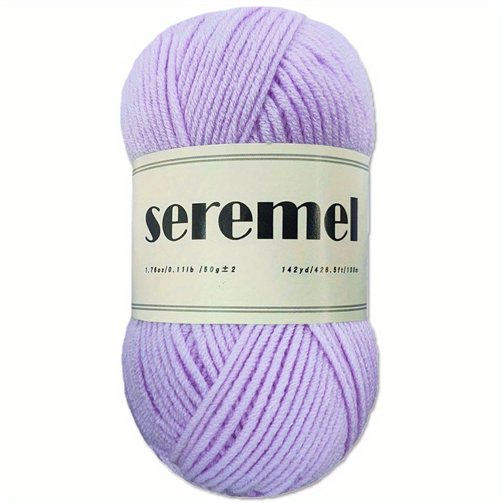 6 Pieces 50 g Crochet Yarn Multi-Colored Acrylic Knitting Yarn Hand  Knitting Yarn Weaving Yarn Crochet Thread (Blue White, Purple White, Purple  Yellow, Purple Pink, Purple, Purple Blue, 5-Ply)(F) 