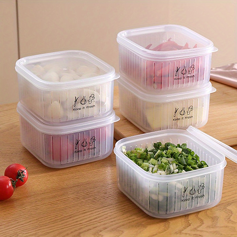 Plastic Container Basket For Kitchen Storage Containers Food