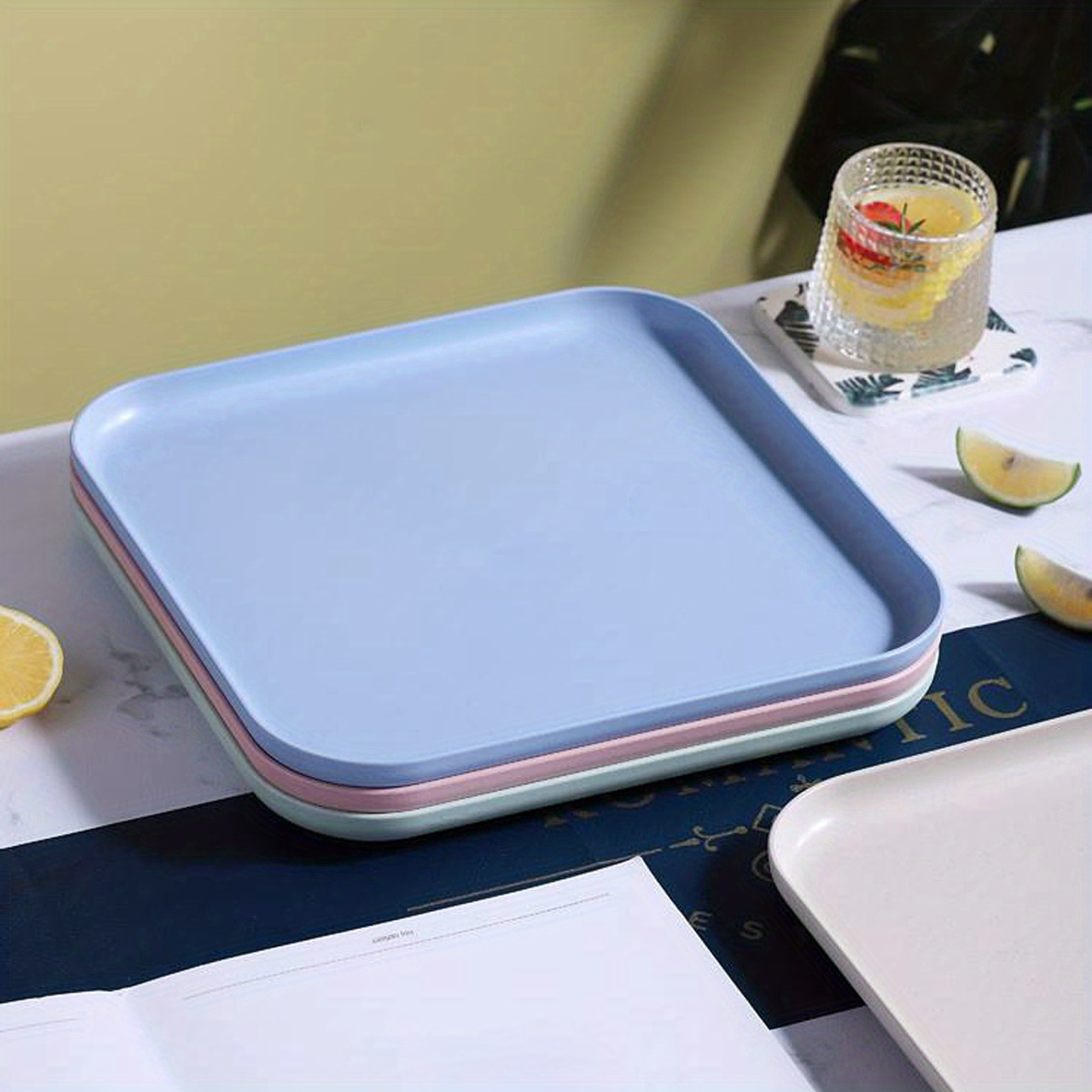 Unbreakable Dinner Tray Decorative Food Serving Tray Parties Temu