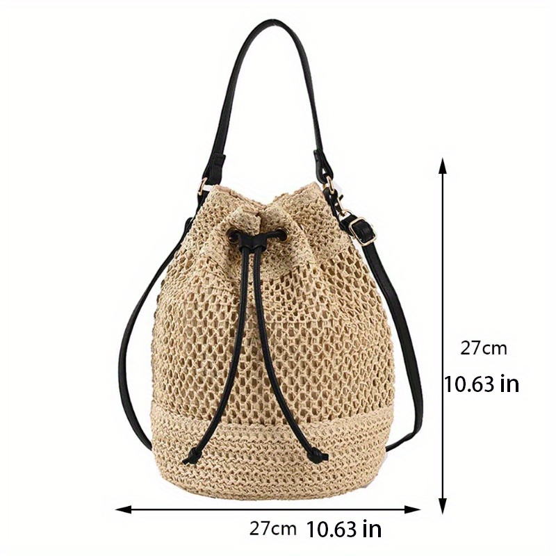  Crossbody Bag for Women Straw Beach Bag Hobo Bag