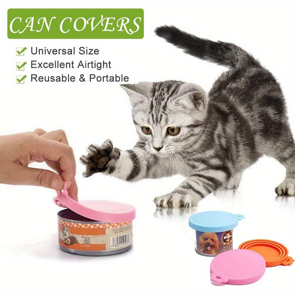 3 in 1 Universal Silicone Pet Food Lid Spoon Dog Temu Canada